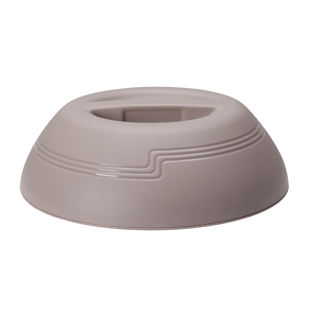 Cambro MDSLD9457 Shoreline Collection Wheat 10 1/4" Low Profile Insulated Dome Plate Cover 12/Case