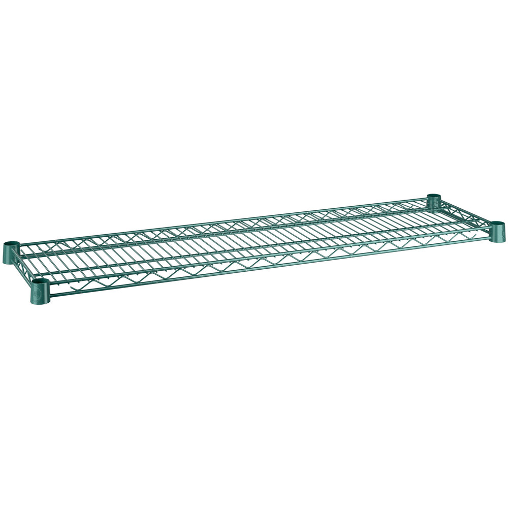 Regency 12 inch x 42 inch NSF Green Epoxy Wire Shelf