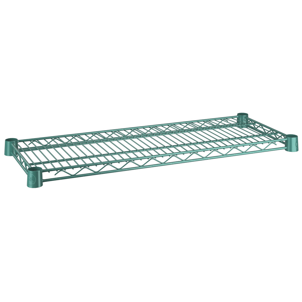 Regency 12 inch x 30 inch NSF Green Epoxy Wire Shelf