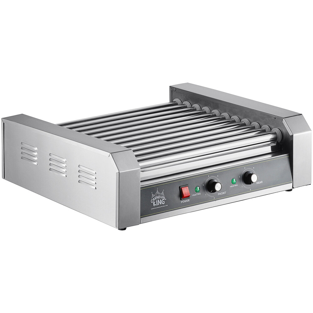Carnival King HDRG30 30 Hot Dog Roller Grill with 11 Rollers - 120V, 1430W