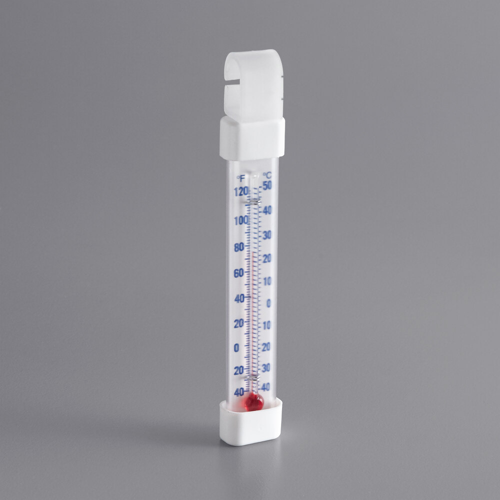 Miljoco 4 1/2" Tube Refrigerator / Freezer Thermometer