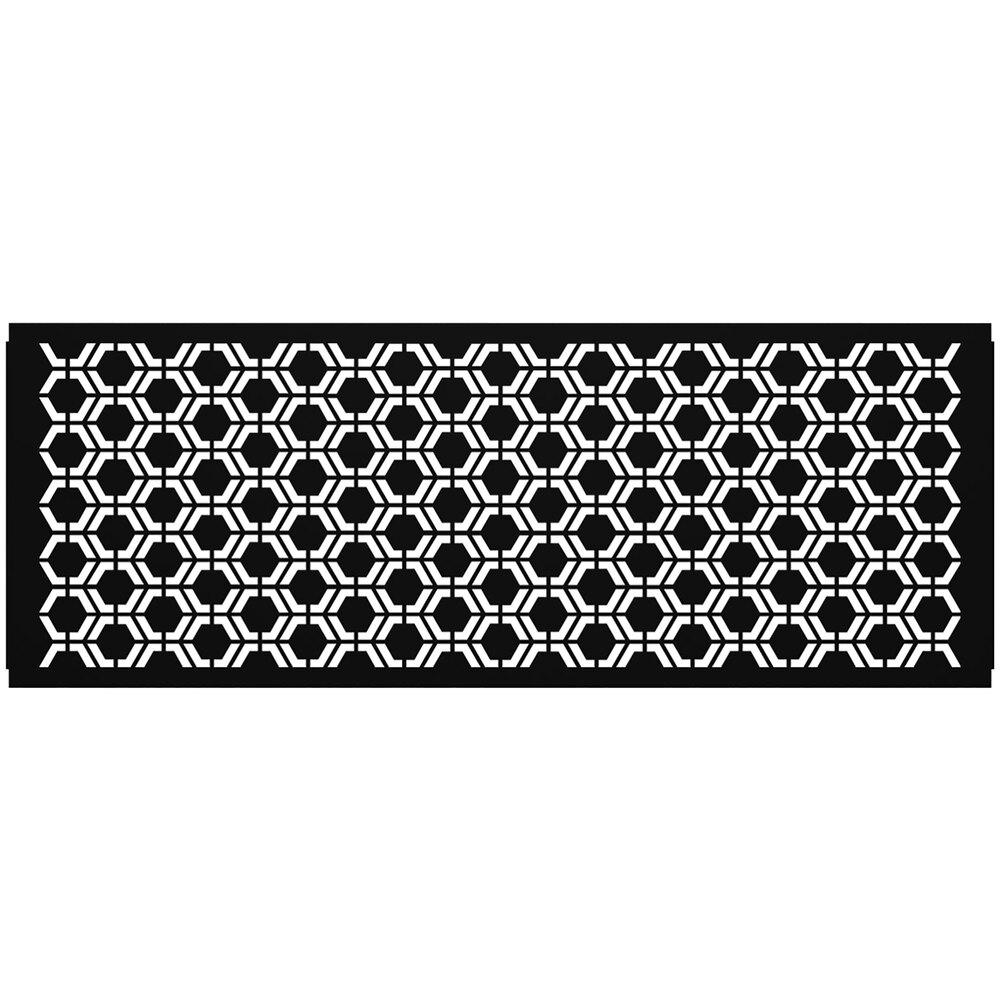 SelectSpace 7' Stock Black Hexagonal Pattern Partition Panel