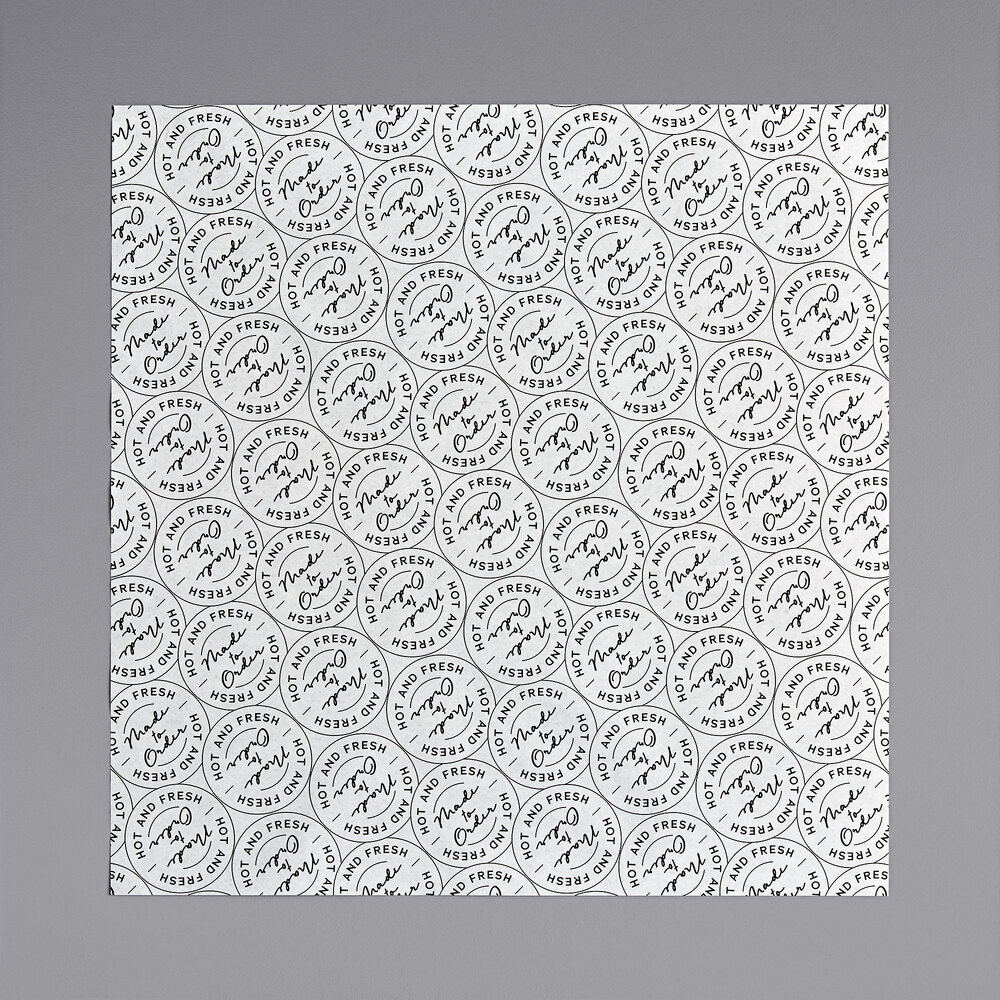 Choice 12" x 12" Cafe / Made to Order Print Deli Sandwich Wrap Paper