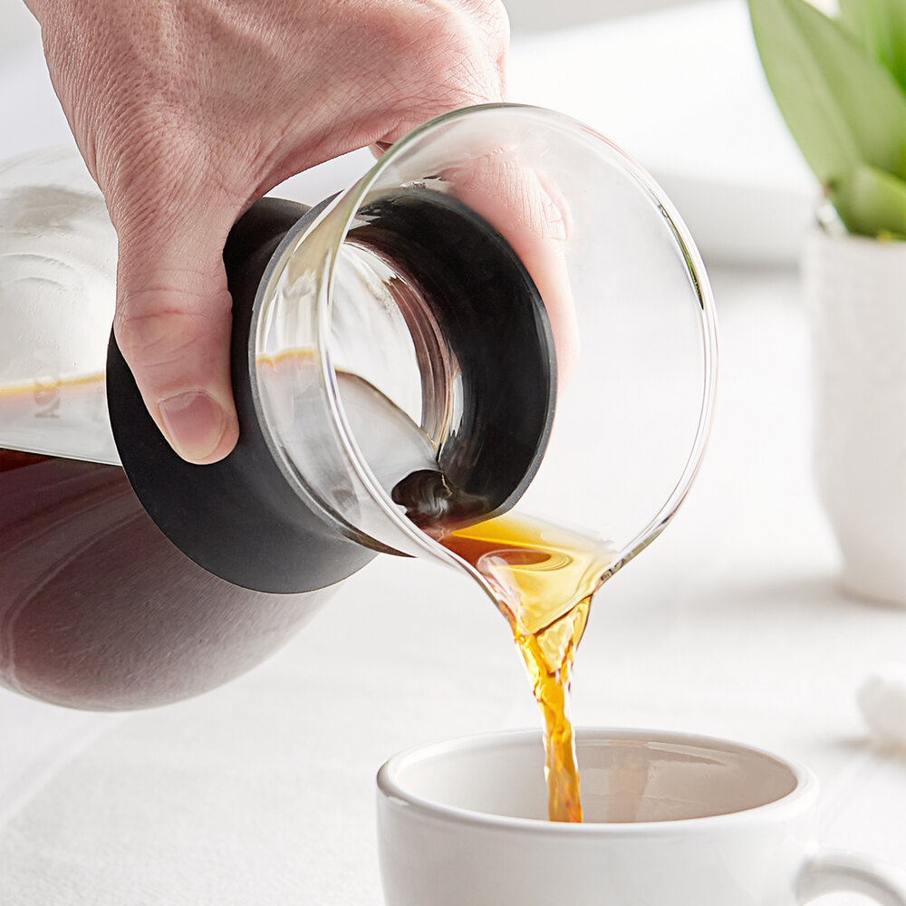 Wood Collar Glass Pour Over Coffee Maker - A Stylish and Efficient