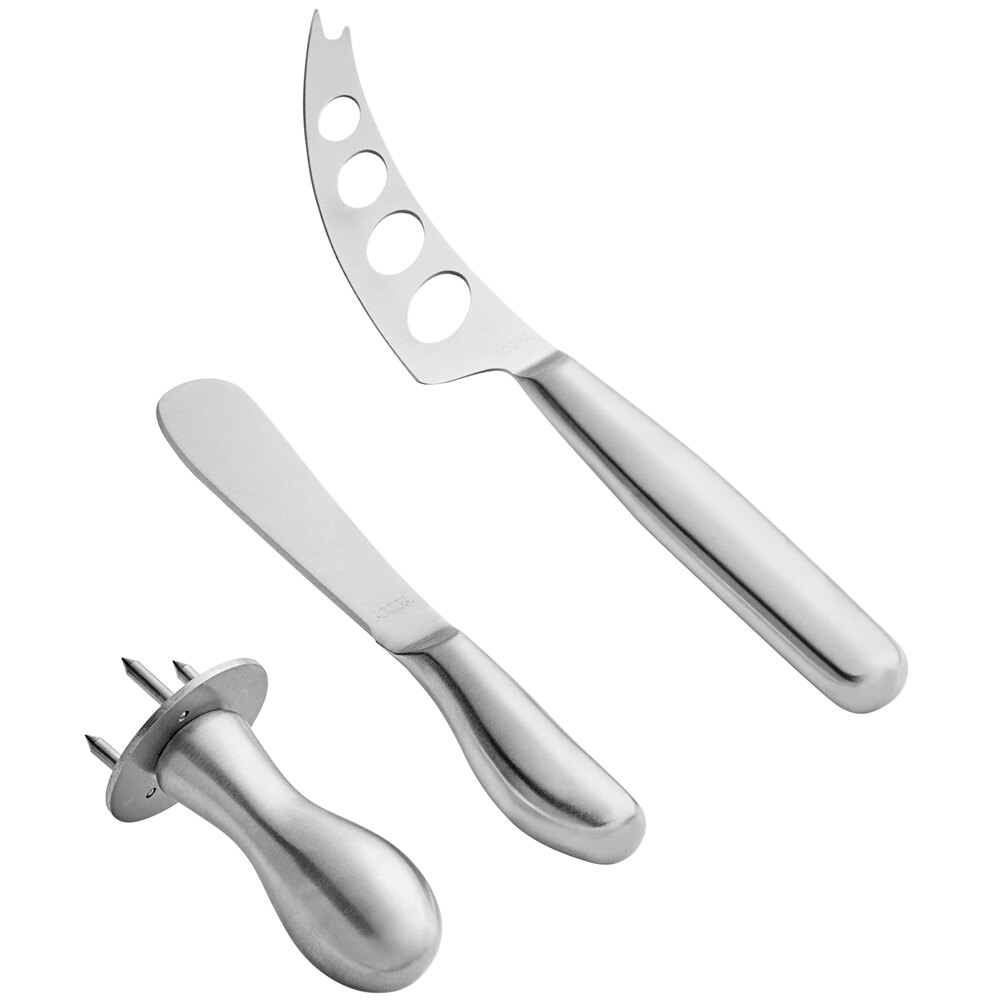 Acopa 3Piece Stainless Steel Soft Cheese Knife Set