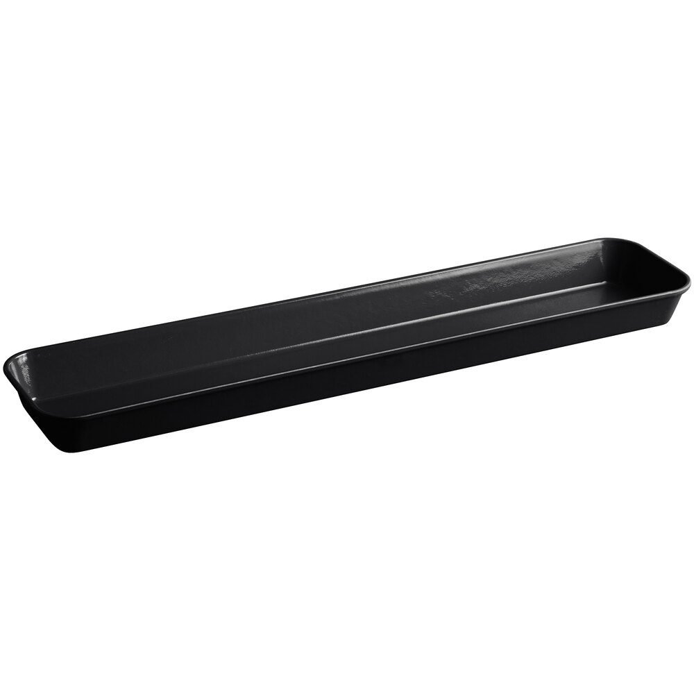 Details about   Cambro Black Fiberglass Merchandising Tray 30"L x 6"W x 2"H 6302MT110 