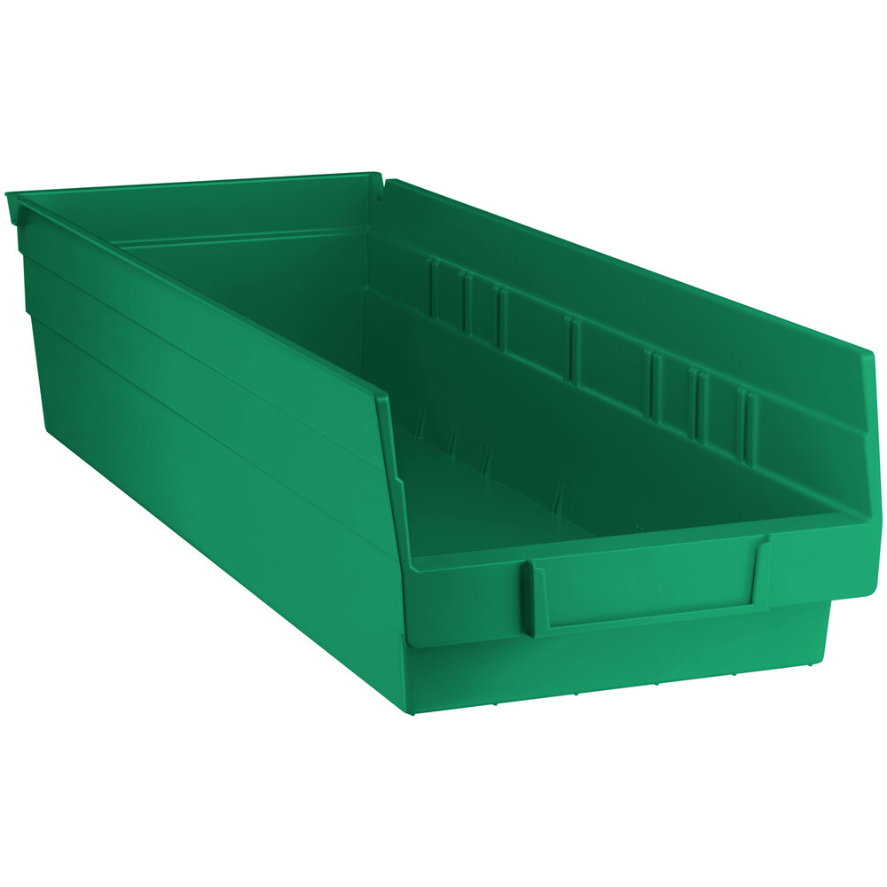 Regency Green Shelf Bin, 17 7/8 inch x 6 5/8 inch x 4 inch - 20/Case
