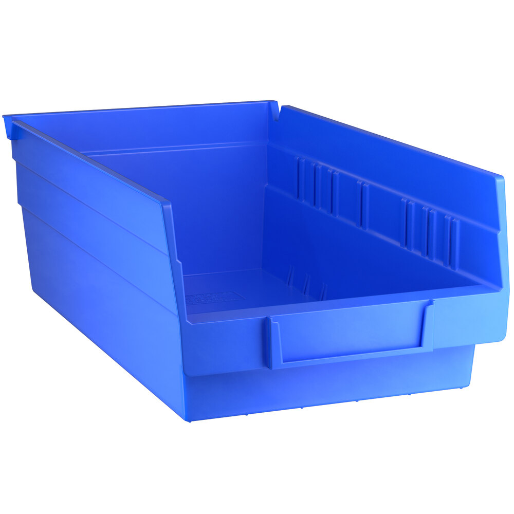 Regency Blue Shelf Bin, 11 5/8 inch x 6 5/8 inch x 4 inch - 30/Case