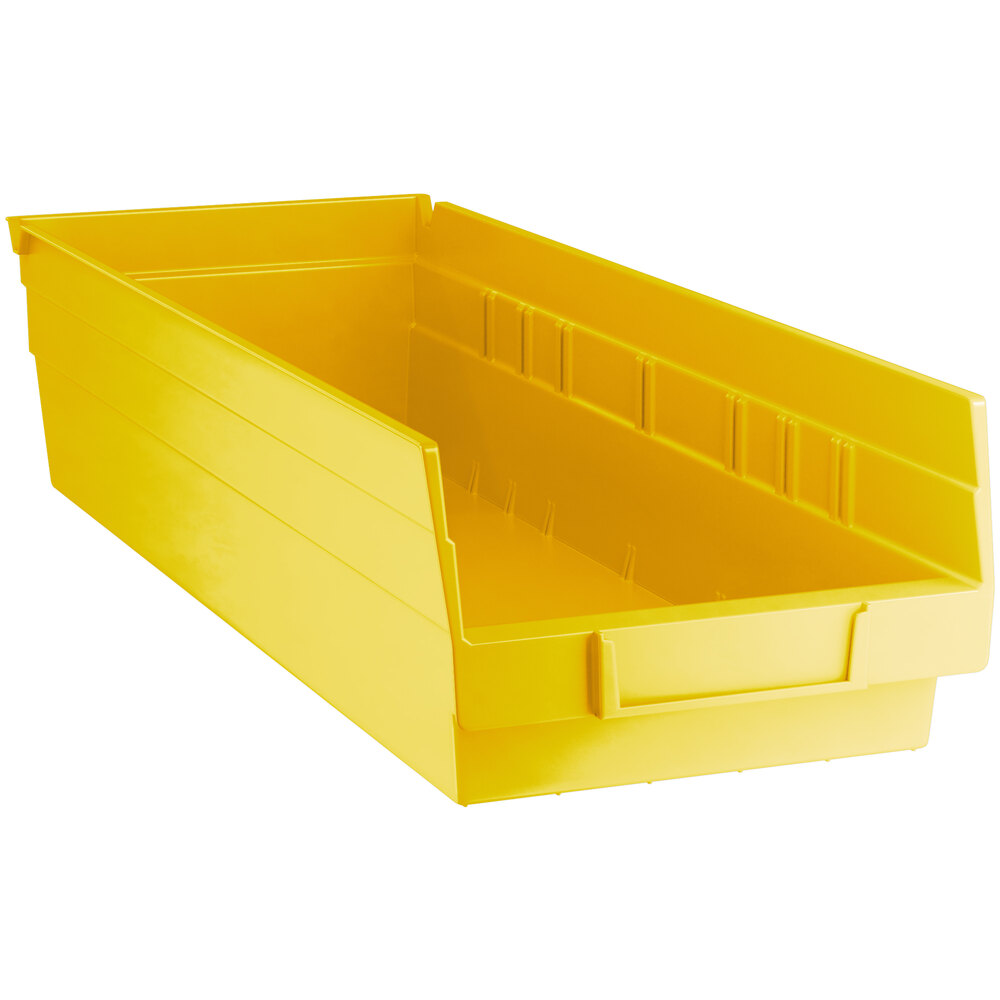 Regency Yellow Shelf Bin, 17 7/8 inch x 6 5/8 inch x 4 inch - 20/Case