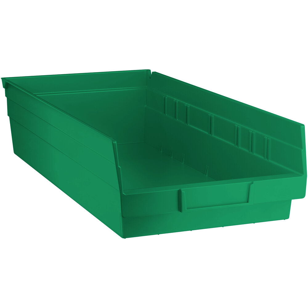 Regency Green Shelf Bin, 17 7/8 inch x 8 3/8 inch x 4 inch - 10/Case