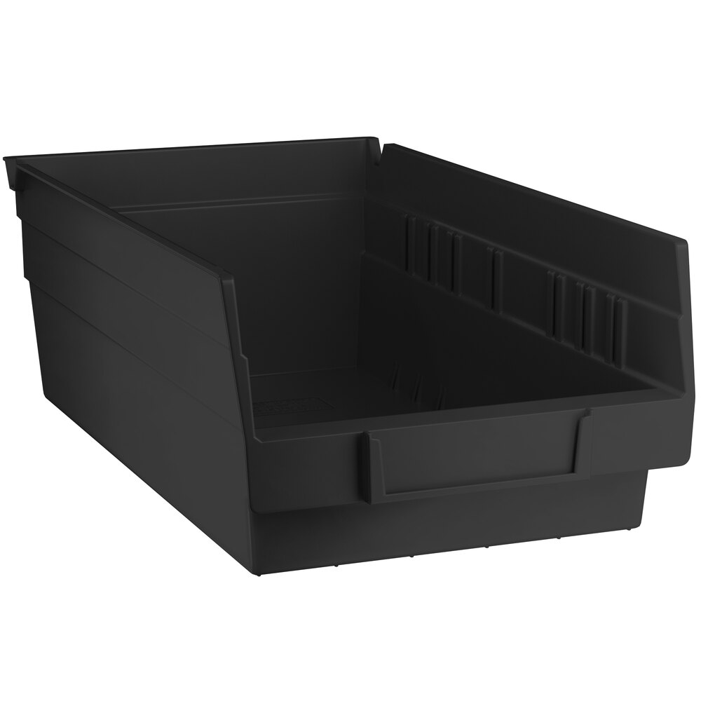 Regency Black Shelf Bin, 11 5/8 inch x 6 5/8 inch x 4 inch - 30/Case