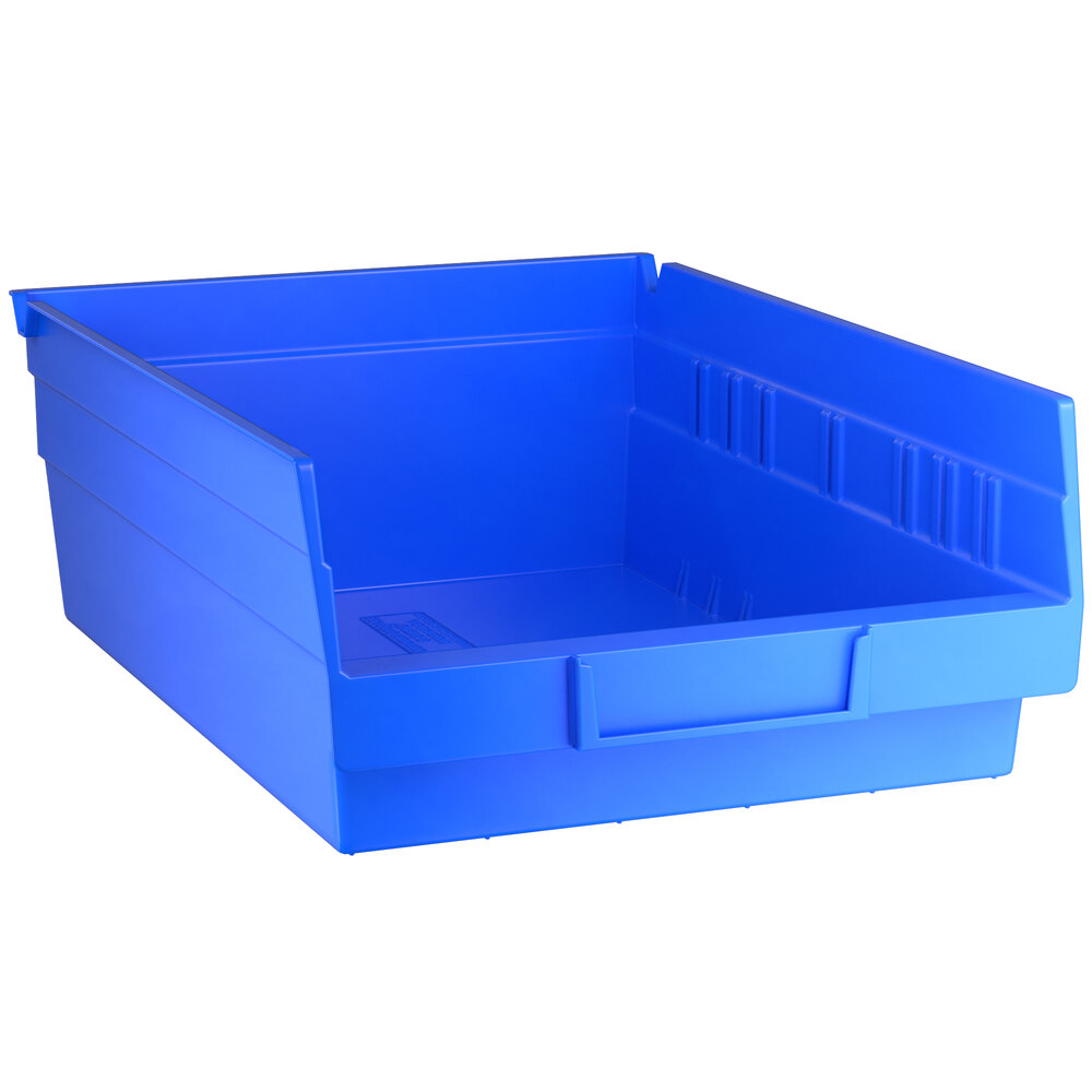 Regency Blue Shelf Bin, 11 5/8 inch x 8 3/8 inch x 4 inch - 20/Case