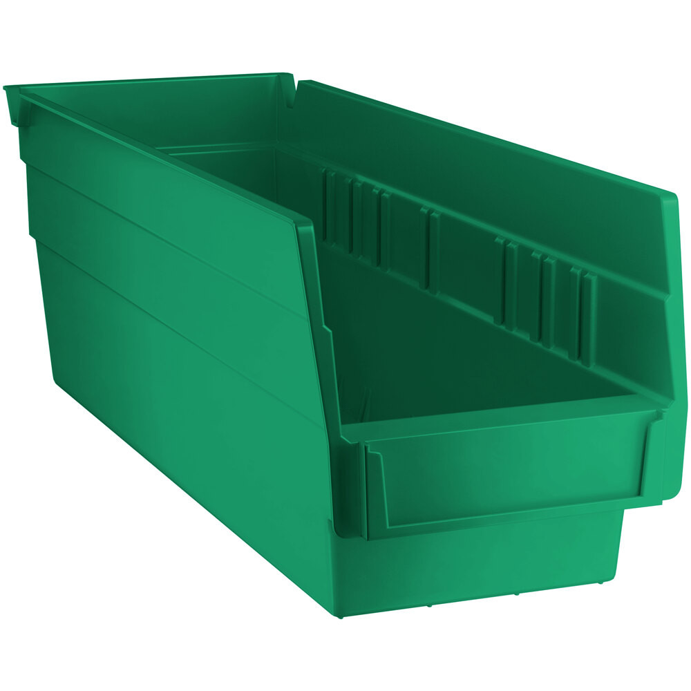 Regency Green Shelf Bin, 11 5/8 inch x 4 1/8 inch x 4 inch - 36/Case