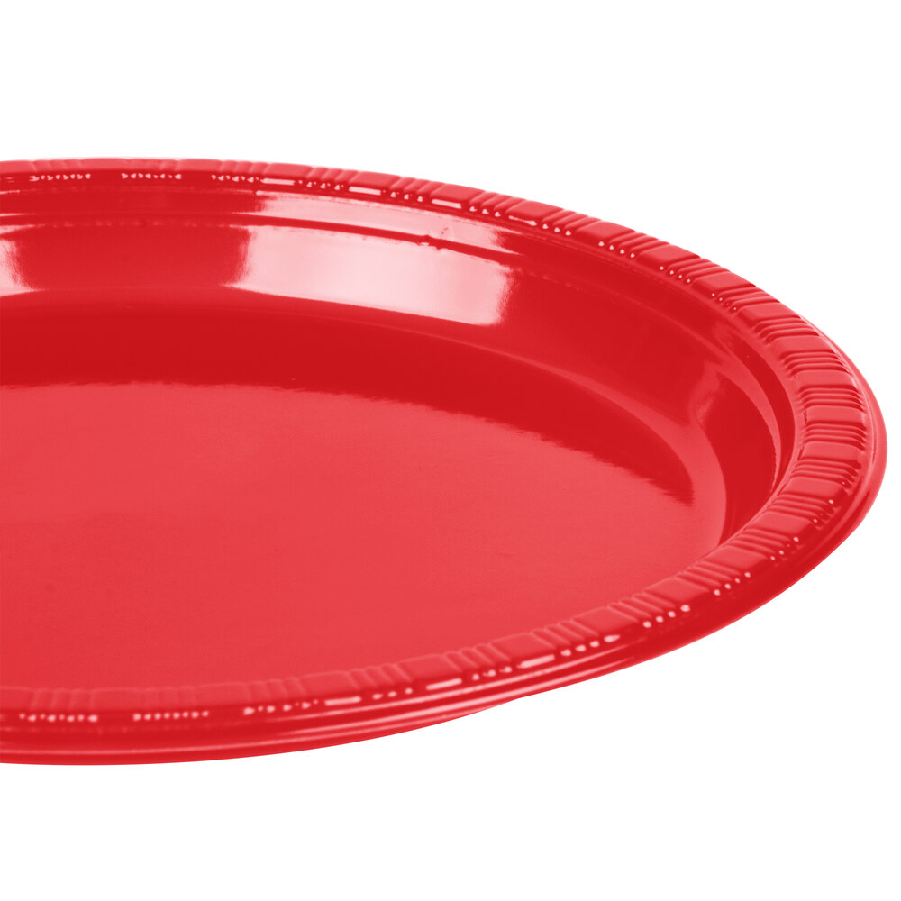 Creative Converting Red Plastic Plates, 50 Pack staurantStore