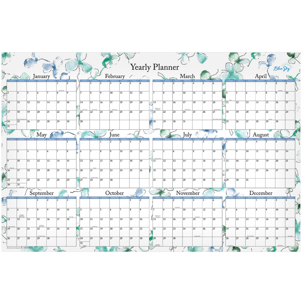 Blue Sky 100030 Lindley 36" x 24" January 2023 December 2023 Horizontal / Vertical Laminated