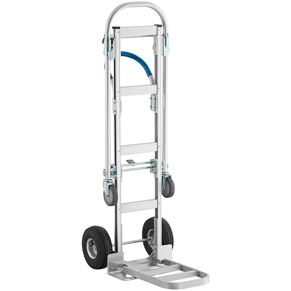 750 lb. 2-in-1 Convertible Hand Truck with Nose Plate and