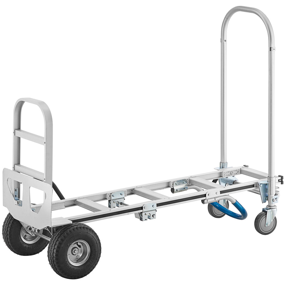 750 lb. 2-in-1 Convertible Hand Truck with Nose Plate and