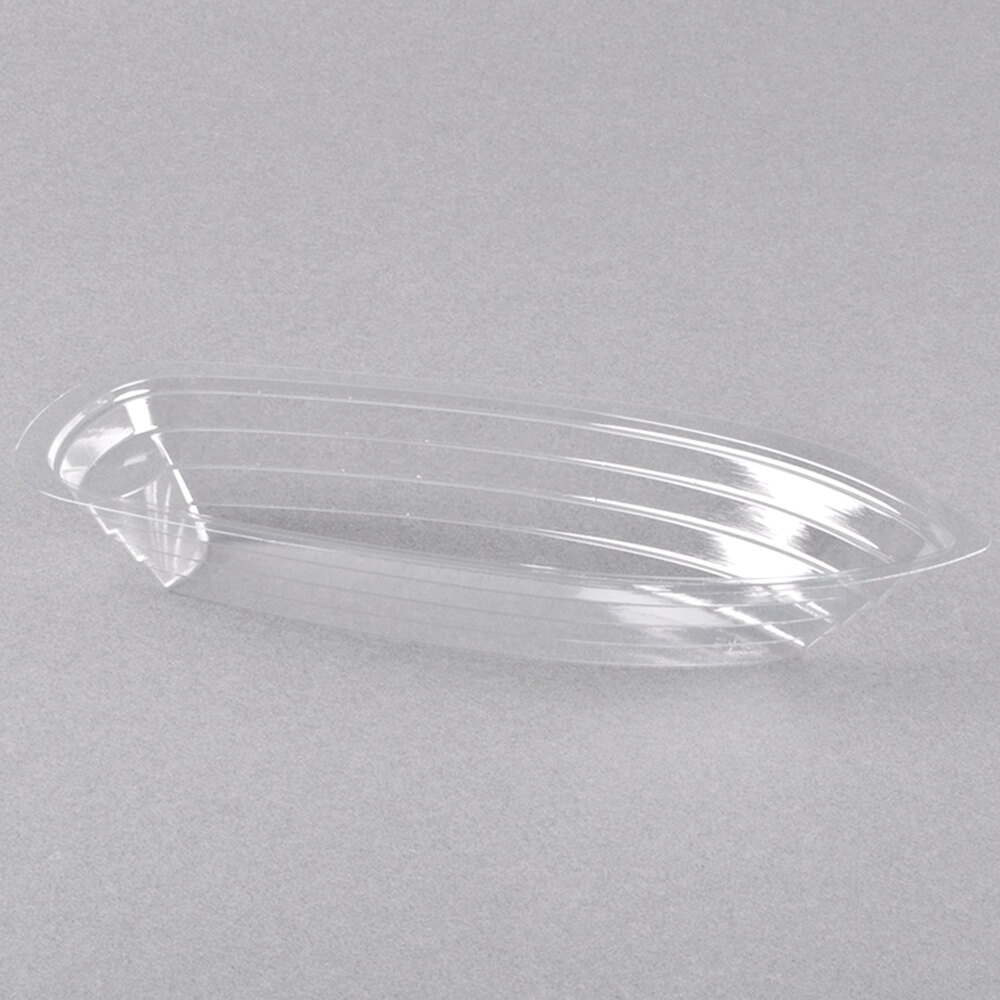 8 Oz Clear Plastic Banana Split Boat 500 Case