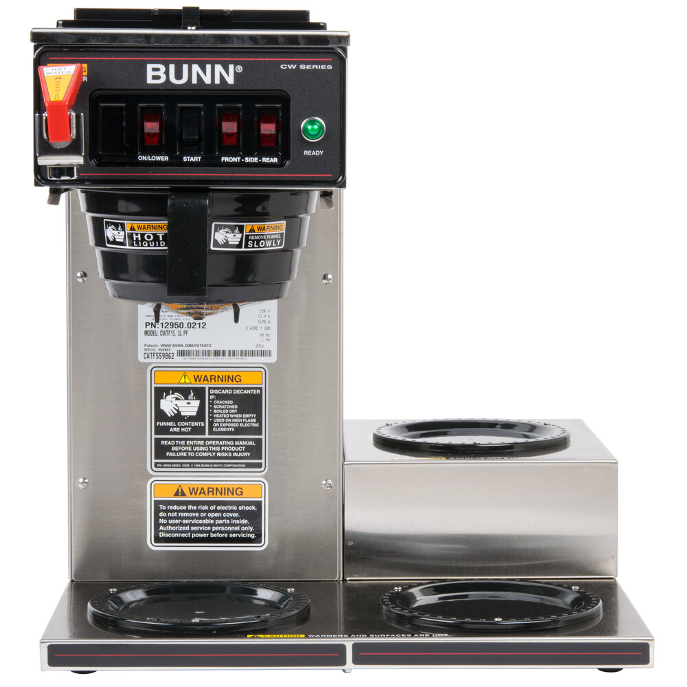 Bunn 12950.0212 CWTF153 12 Cup Automatic Coffee Brewer with 3 Lower