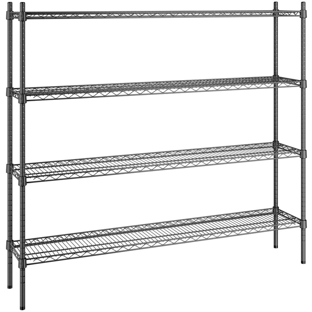 4 Posts All Sizes Commercial Chrome & Epoxy Posts for Wire Shelving NSF 