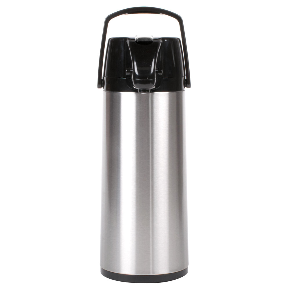 Thermos Lever Action Pump Pot Glass Flask 2.5L Tea Coffee Outdoor Travel