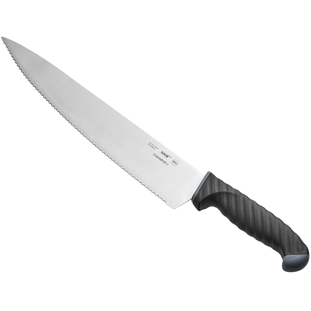 Schraf™ 12" Serrated Chef Knife with TPRgrip Handle