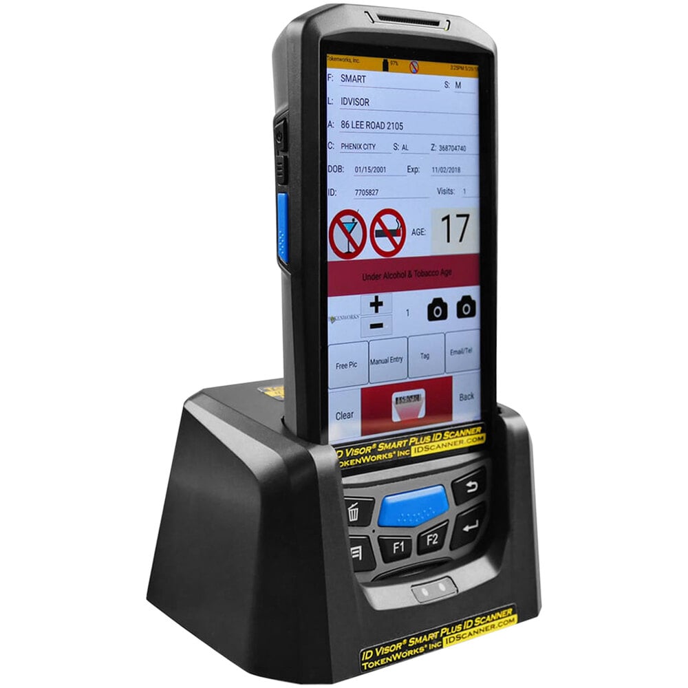 Nedgang grit træ TokenWorks IDVisor Loaded Smart Plus Handheld ID Scanner