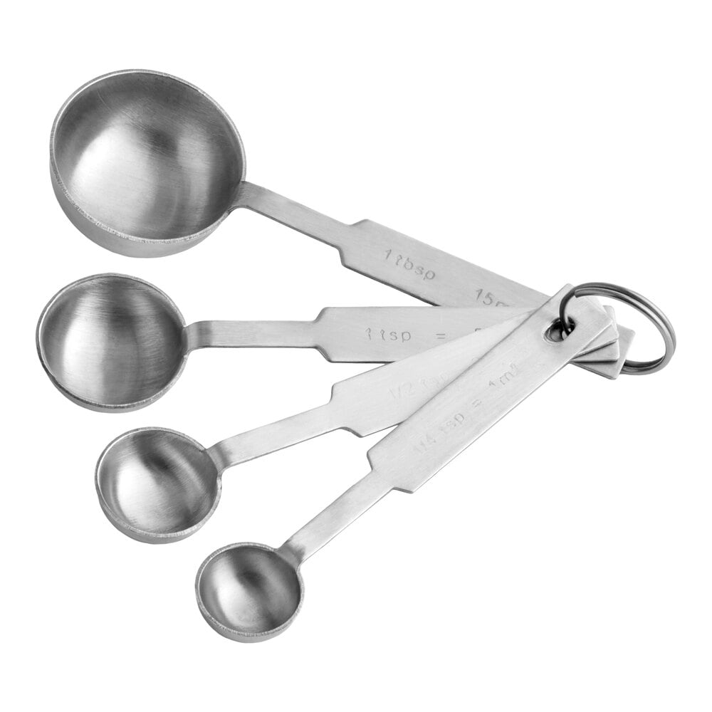 Choice 4-Piece Stainless Steel Deluxe Measuring Spoon Set