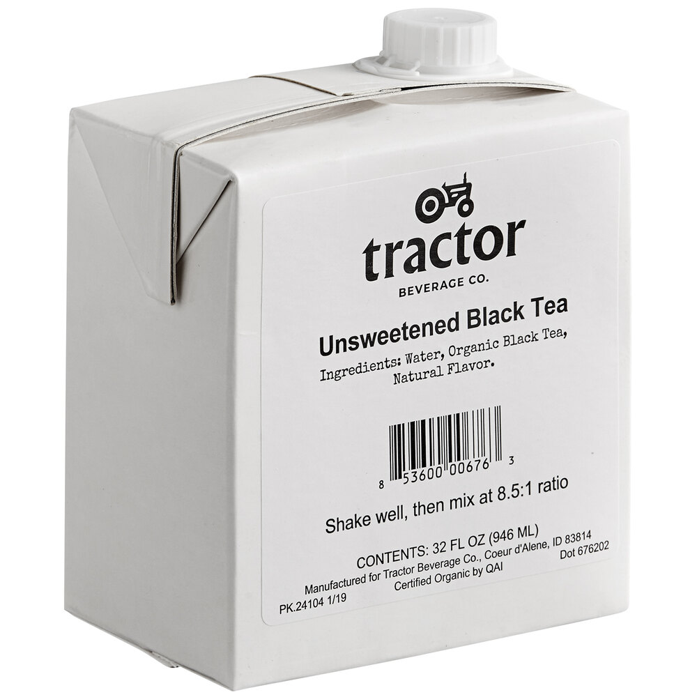 Tractor Beverage Co. Organic Unsweet Tea Beverage 8.51 Concentrate 32