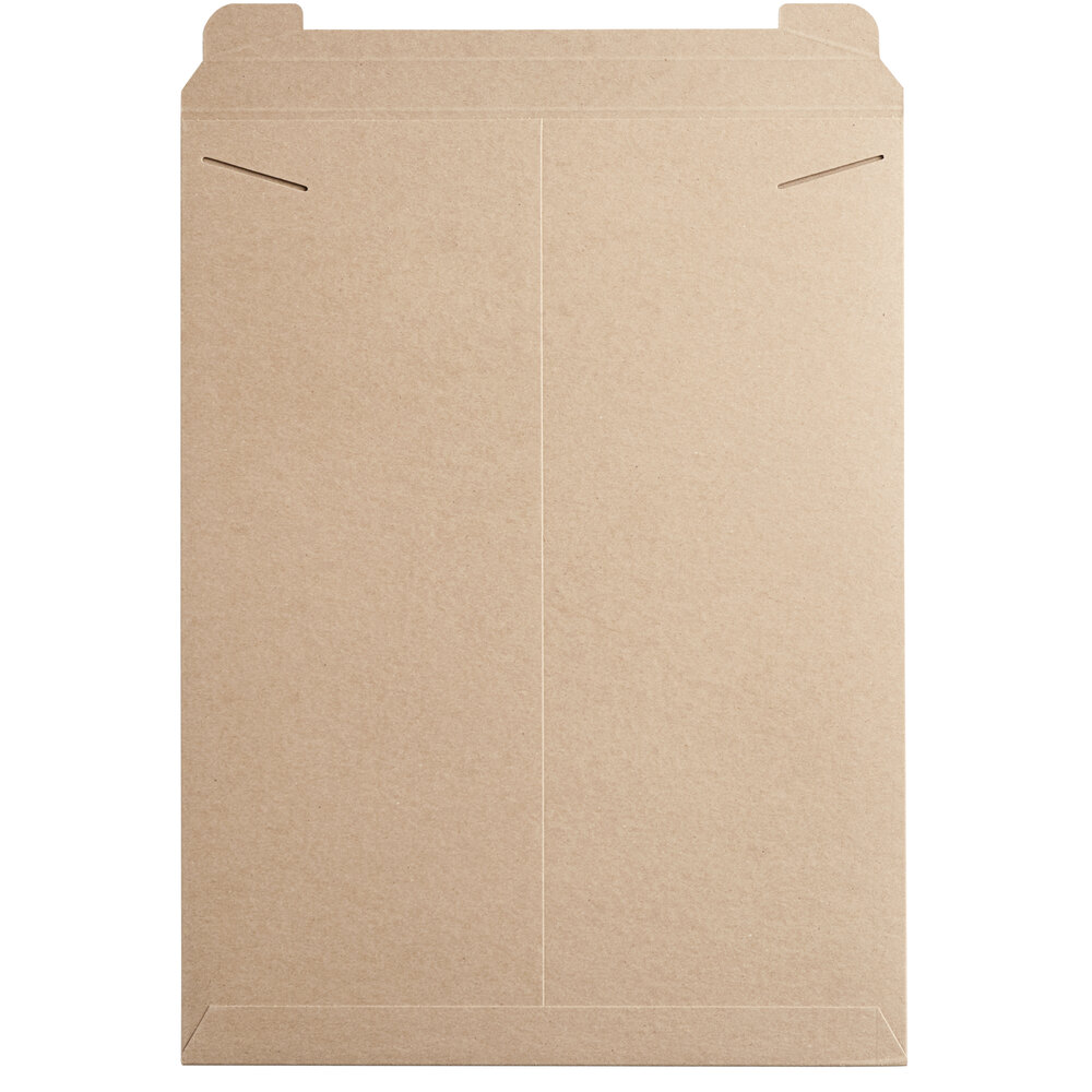 Lavex Stayflats® Kraft TabLocking Rigid Mailer 11 18" x 24" 50/Case