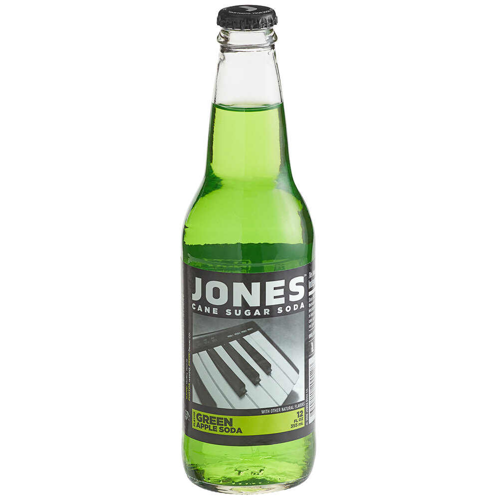 Jones Green Apple Soda, 12 oz. (24/Case)
