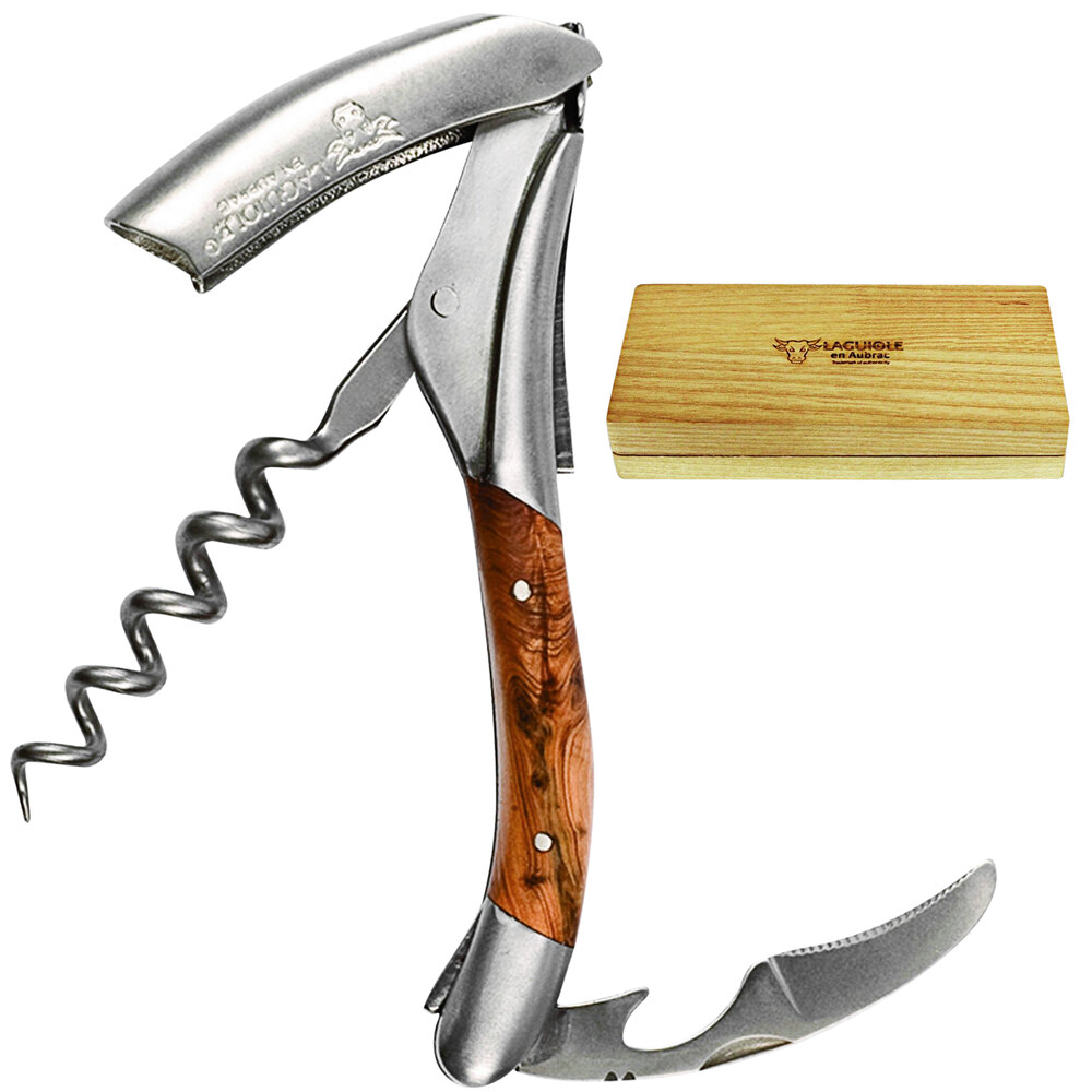 Laguiole En Aubrac Juniper Wood Waiter's Corkscrew 3305