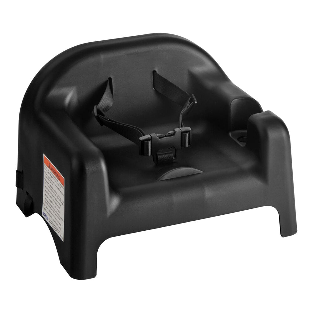 Carlisle Black Polypropylene Booster Seat with Safety Strap