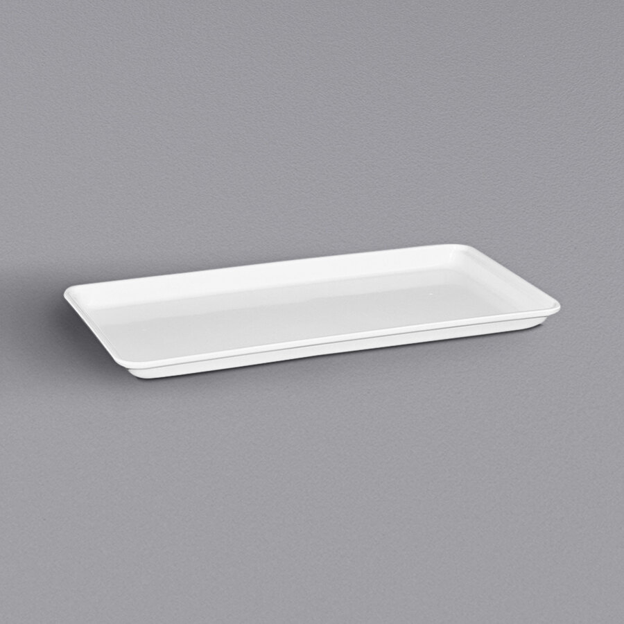MFG Tray 9" x 18" White Fiberglass Market Display Tray 3350085269