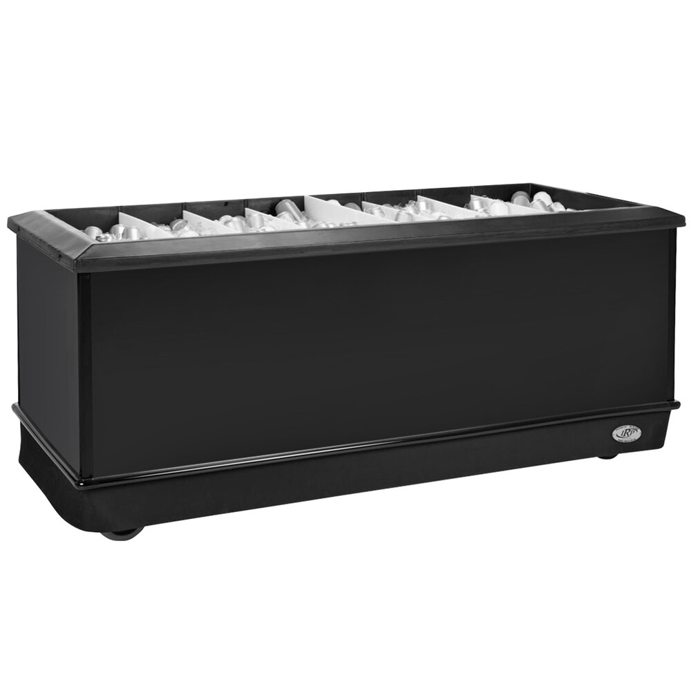 IRP 3650019 320 Qt. Solid Black Ice Island with Dividers - 80