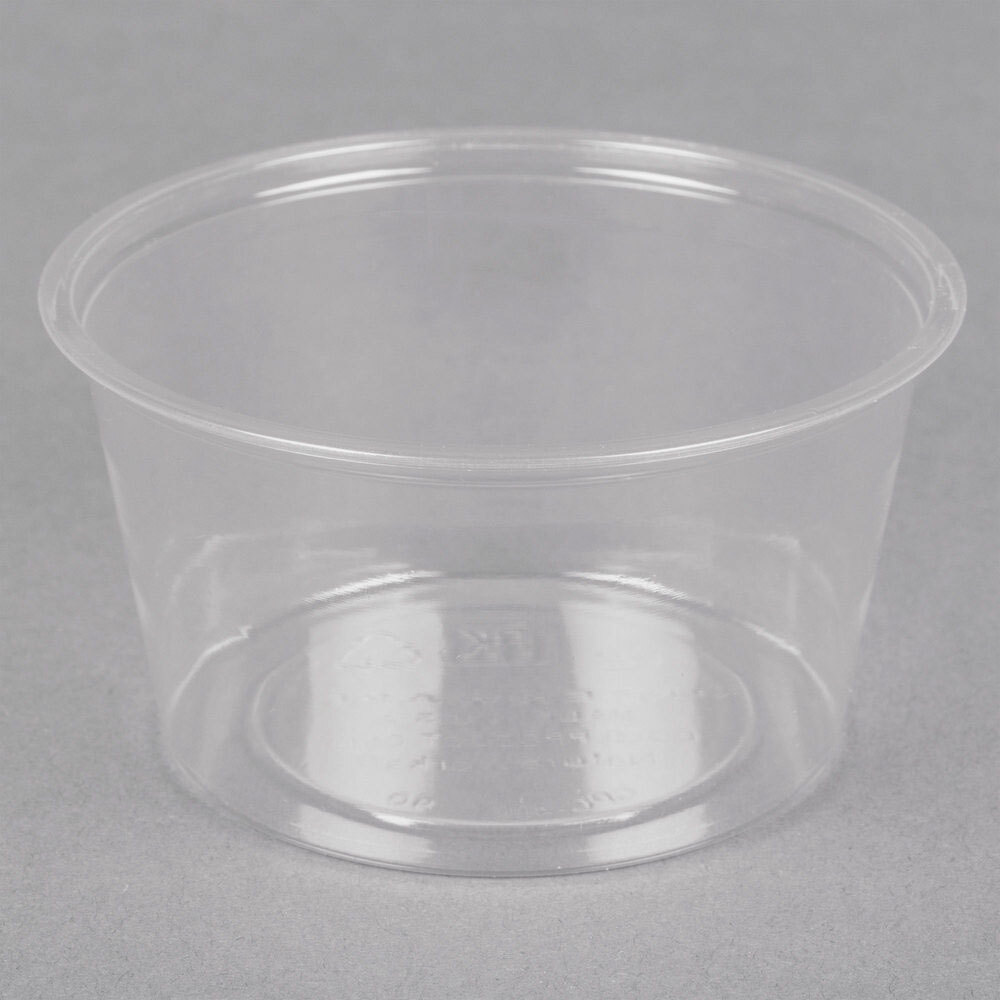 FabriKal GPC400 Greenware 4 oz. Compostable Plastic Souffle / Portion