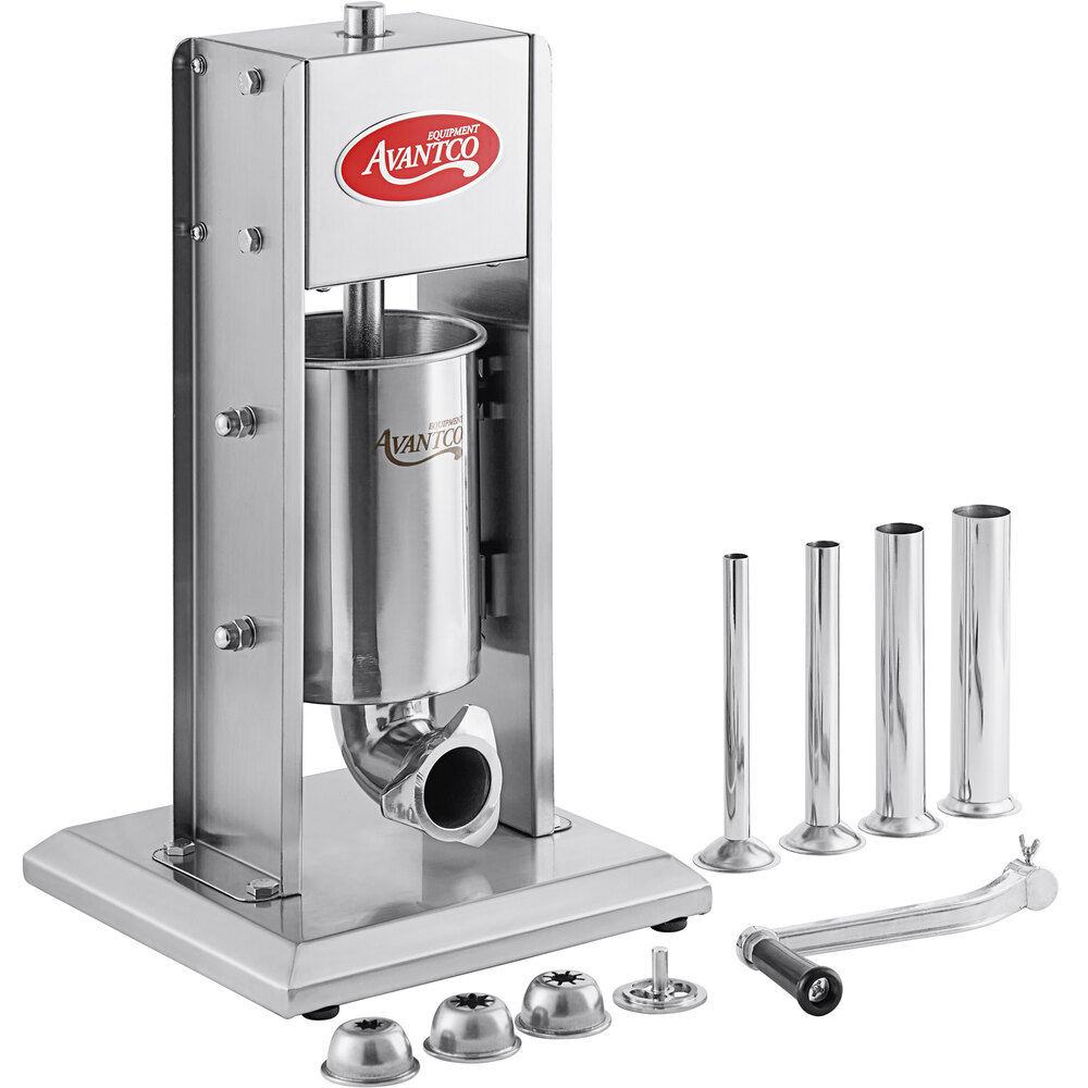 Avantco CS7V 7 lb. Stainless Steel Vertical Manual Churro Stuffer with