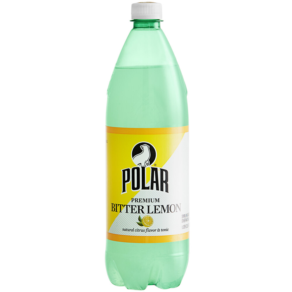 Polar Bitter Lemon Sparkling Citrus Mixer 1 Liter 12/Case