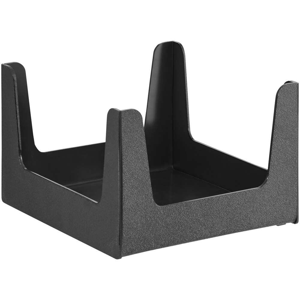 Choice Black Countertop Paper Food Tray Organizer