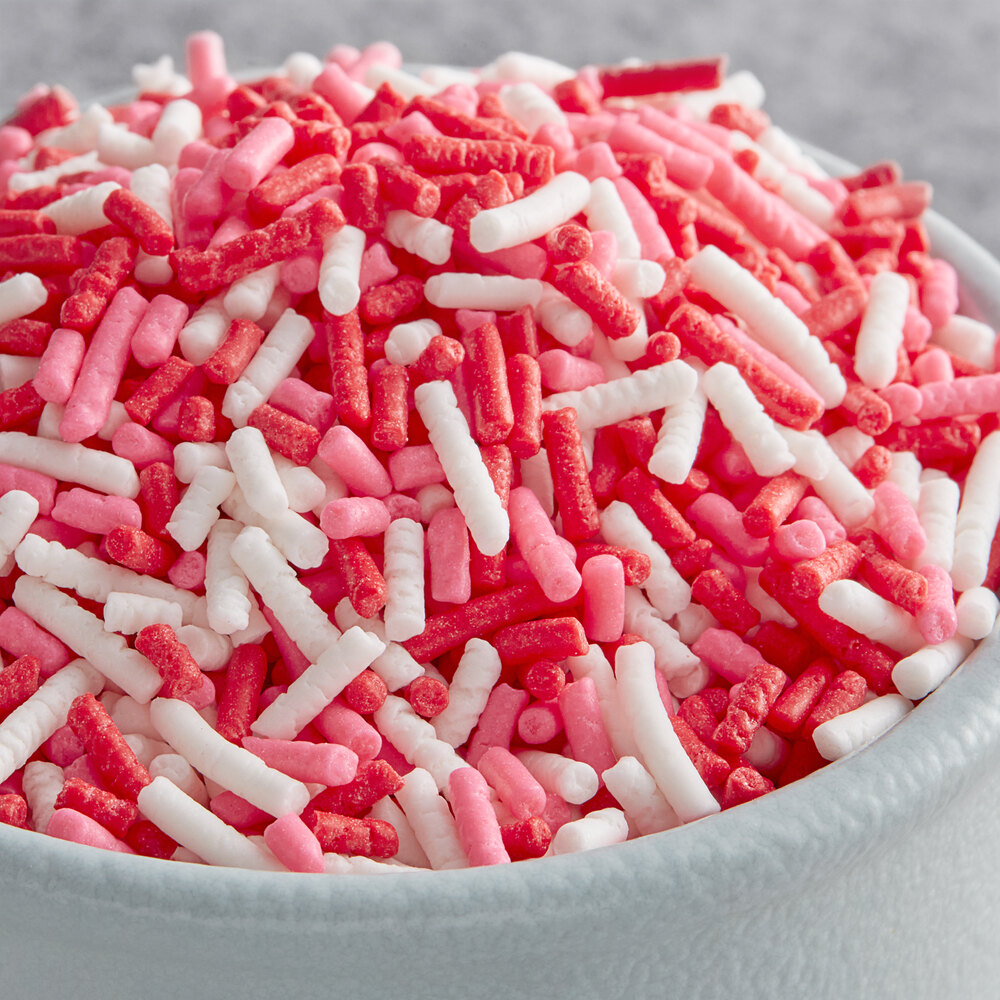 Valentine's Day Sprinkle Mix (Red, White, & Pink) 5 lb.