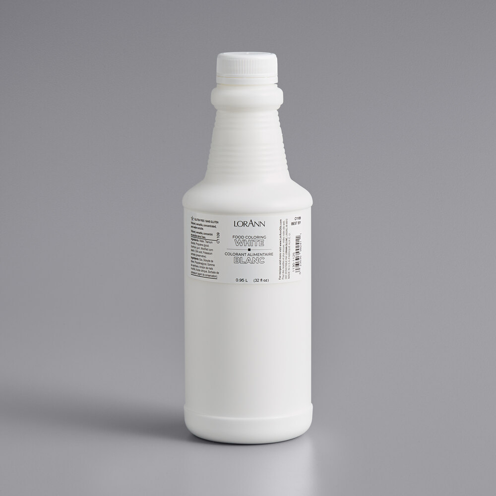 LorAnn Oils White Liquid Gel Food Coloring 32 fl. oz.