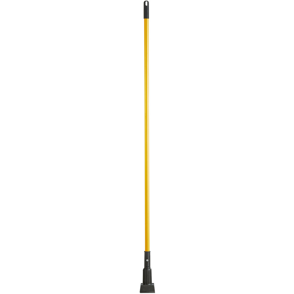 Lavex 60" Yellow Jaw Style Fiberglass Mop Handle