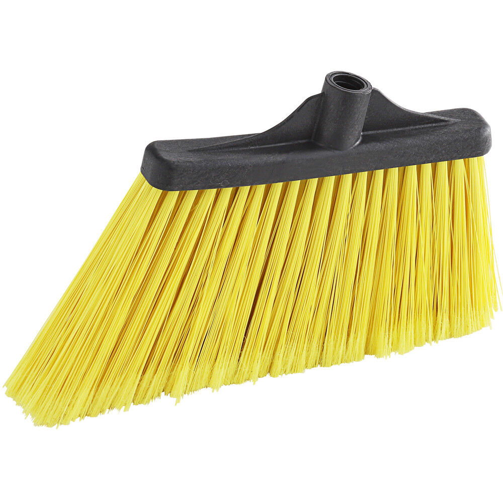Lavex 12" Yellow Flagged Angled Broom Head