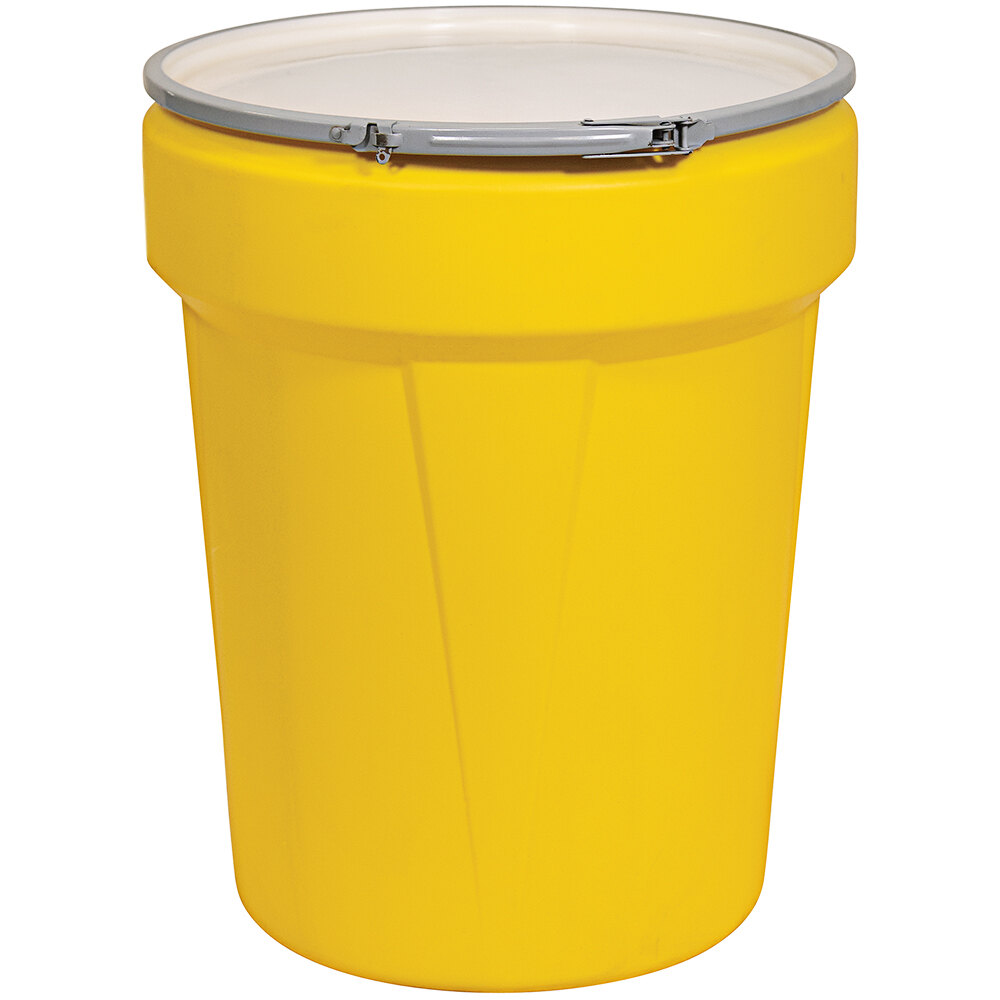 Eagle Manufacturing 1651M 40 Gallon Yellow Plastic Barrel Drum with