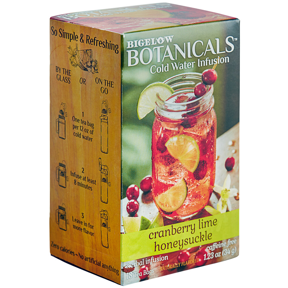 Bigelow Botanicals Cranberry Lime Honeysuckle Cold Water Infusion Tea