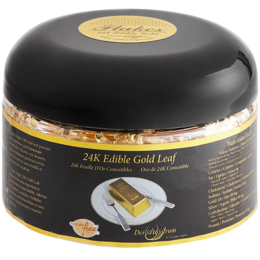 24K Edible Gold Flakes 100 mg