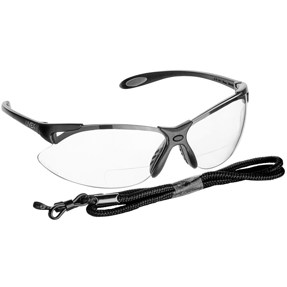 Honeywell Uvex A900 Series AntiScratch Safety Reader Glasses Black