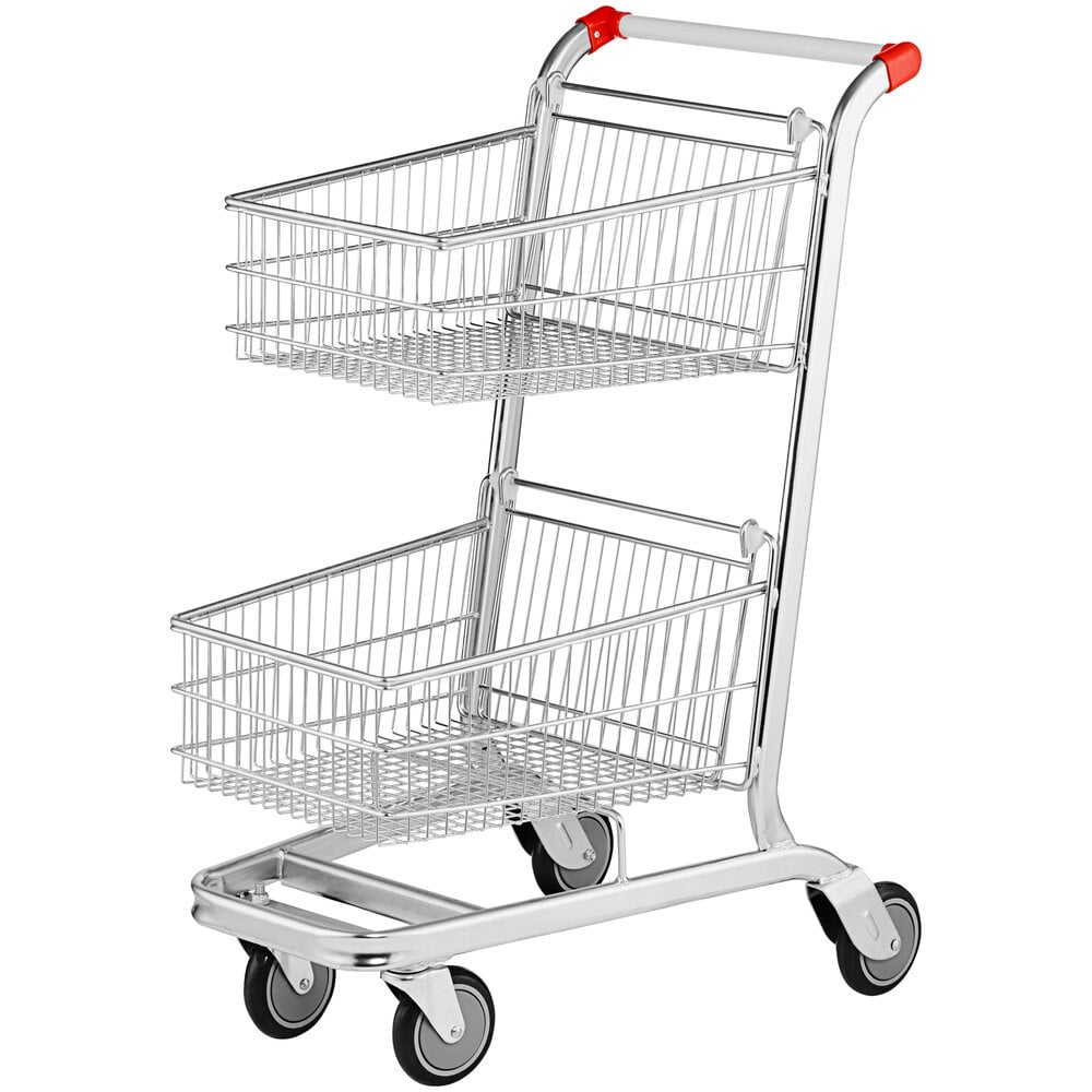 Regency Supermarket Two-Tier Grocery Cart