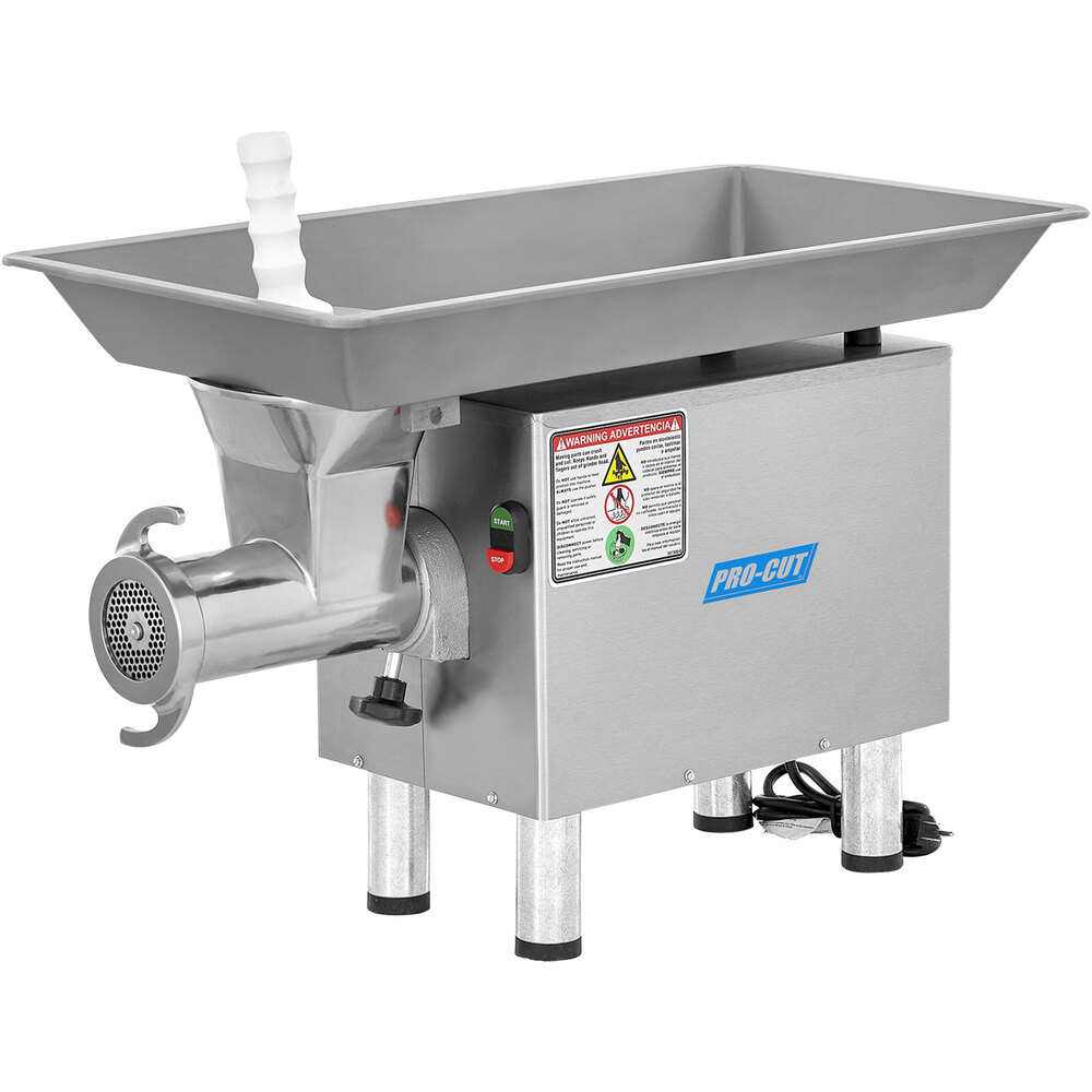 ProCut KG22WSS 22 Stainless Steel Electric Meat Grinder with Safe