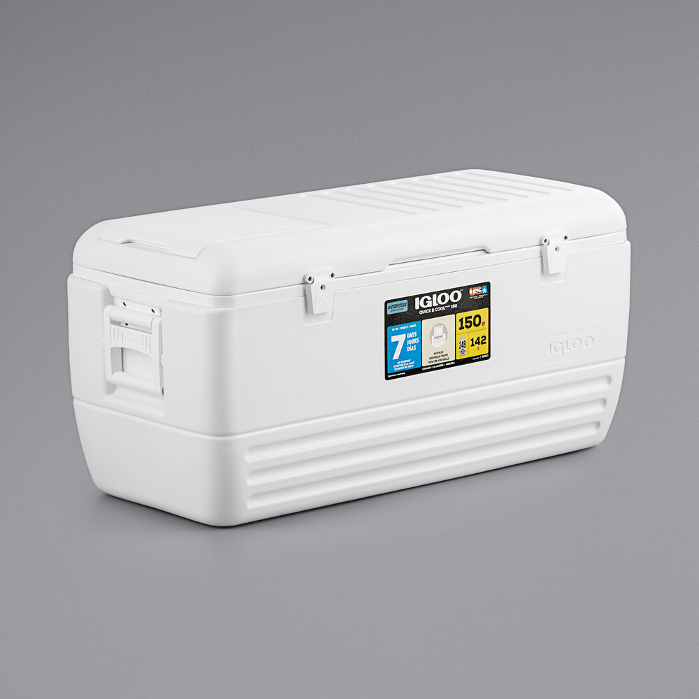 Igloo 44363 Quick and Cool 150 Qt. White Cooler with Quick Access Hatch